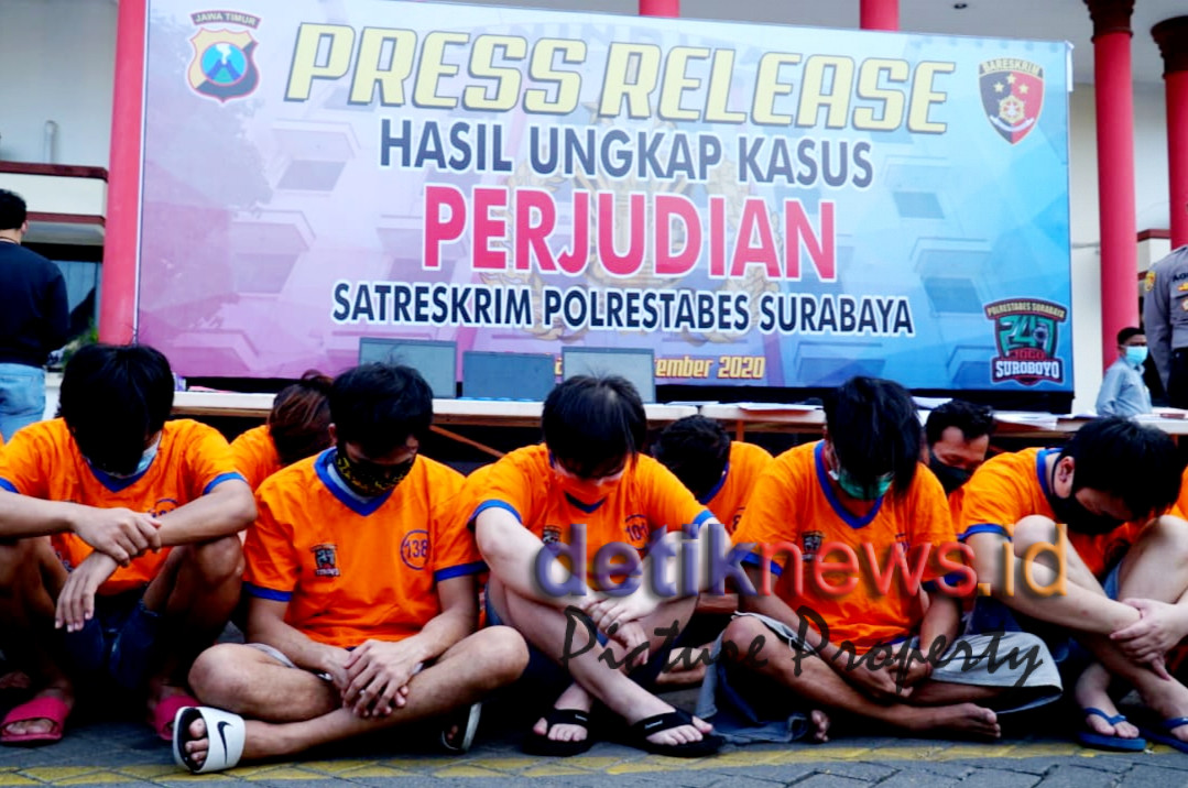 Satreskrim Polrestabes Surabaya Tangkap Puluhan Pelaku Judi Online Detik News Indonesia