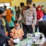 Vaksinasi Pelajar di SDN 185 Wringinanom, Kapolres Gresik : Waspada Omicron dan Disiplin Prokes