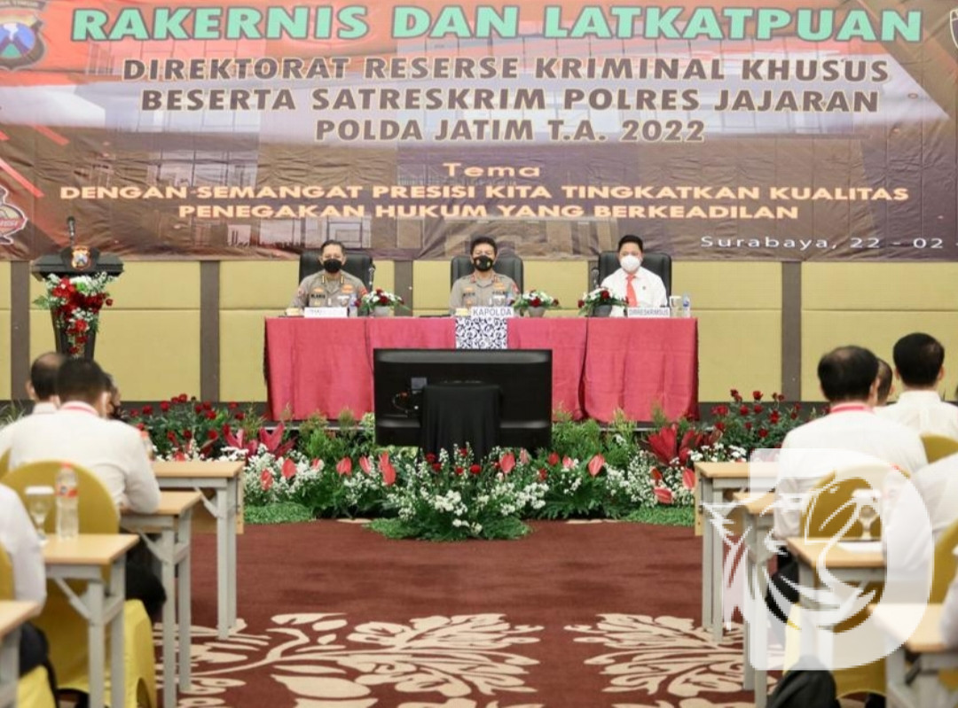 Rakernis Dan Pelatihan Penyidik Ditreskrimsus, Kapolda Jatim : Wajib ...