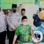 Vaksinasi 1000 Dosis Ditinjau PJU Polda Jatim di PCNU Gresik