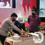HUT Bhayangkara Gubernur Jatim Beri Surprise Kue Tart dan Tumpeng Diakhir Rakor Agraria