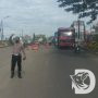 Satlantas Polres Gresik Terapkan Contra Flow di Raya Duduksampeyan