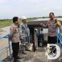 Kapolres Bojonegoro Pantau Aliran Air Sungai Bengawan Solo