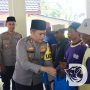 Polres Nganjuk di Jum’at Curhat Berbagi Puluhan Paket Sembako