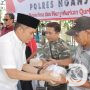 Kapolres Nganjuk Gelar Sholat Idul Adha dan Bagikan Daging Qurban