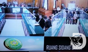 Sidang Pembunuhan Taruna Poltekpel di Ruang Cakra Pengadilan Negeri Surabaya