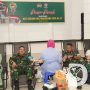 Prajurit TNI, PNS dan Persit Ikuti Donor Darah di HUT Korem 084/BJ ke-57