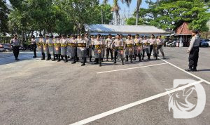 Polres Nganjuk latihan Dalmas jelang Pemilu
