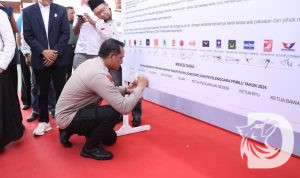 Kapolres Bojonegoro Hadiri Deklarasi Pemilu Damai 2024