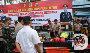 Polres Tulungagung gelar apel pasukan gabungan hadapi bencana Hindrometeorologi