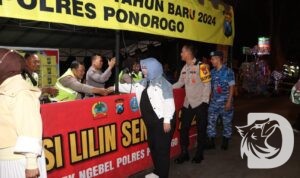 Kapolres Ponorogo AKBP Anton Prasetyo saat Ops Lilin Semeru