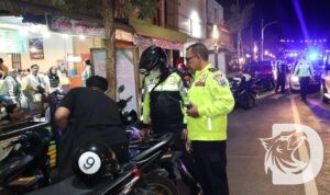 Polres Nganjuk Patroli Blue Light jelang Pemilu