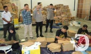 Kapolres Gresik AKBP Adhitya Panji Anom cek kantor dan gudang KPU