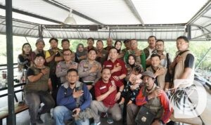 Satlantas Polres Gresik bersama GOP News saat Piramida