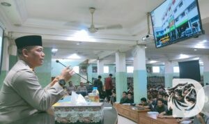 Wakapolres Nganjuk Kompol Subiyantana saat memberikan sambutan