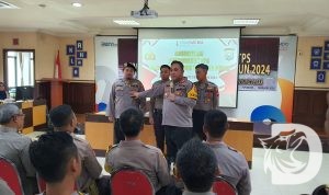 Kapolres Pelabuhan Tanjung Perak AKBP William Cornelis Tanasale sosialisasi terkait TPS