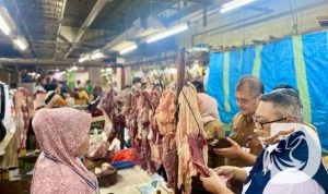 Kepala Kanwil IV Dendy R. Sutrisno memimpin langsung pantauan disejumlah Pasar Tradisional