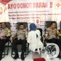 Kapolres Gresik Bersama KWG Ikut Donor Darah Peringatan HPN 2024