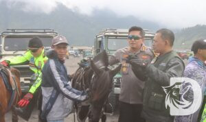 Kapolres Probolinggo AKBP Wisnu Wardana kunjungi Taman Nasional Bromo Tengger Semeru
