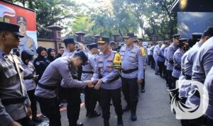 Kadiv Humas Irjen Pol Shandi Nugroho saat gelar Halal Bihalal