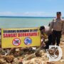 Cegah Laka Laut, Polres Pamekasan Pasang Banner Himbauan