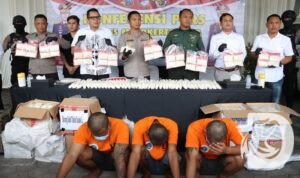 Polres Mojokerto Kota tangkap tersangka beserta barang buktinya