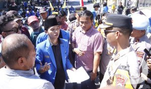 Kapolres Situbondo AKBP Dwi Sumrahadi Rakhmanto temui mahasiswa PC PMII