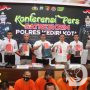 Polres Kediri Kota Ungkap 8 Kasus Curanmor Sepanjang Bulan Mei 2024