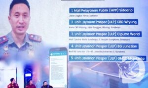 Kepala Kantor Imigrasi Kelas I Khusus TPI Surabaya Ramdhani, sosialisasi tentang keimigrasian dan menghadirkan 2 nara sumber yang kompeten dibidangnya