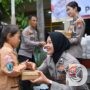Polres Gresik Gelar Makan Bergizi Gratis di SDN Bedilan
