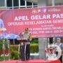 Polres Gresik Gelar Upacara Apel Operasi Keselamatan Semeru 2025