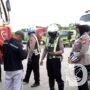 Satlantas Polres Gresik dan Dishub Tertibkan Truk Angkutan Barang