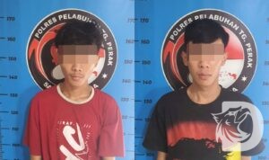 Tersangka diamankan Polisi beserta barang buktinya