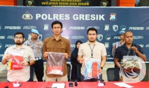 Satreskrim Polres Gresik ungkap kasus kriminal dan tangkap pelaku