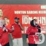 BKKBN Jatim Ajak Keluarga Hebat, Nobar Timnas Indonesia 1-0 Atas China