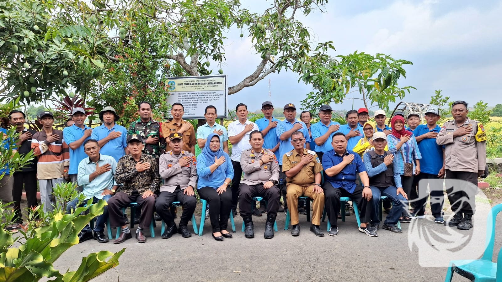 Kapolres Nganjuk AKBP Henri Noveri Santoso saat gelar Silaturahmi Kamtibmas