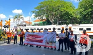 KAI Daop 8 Surabaya sosialisasi keselamatan kecelakaan di perlintasan