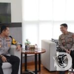 Kapolres Nganjuk AKBP Henri Noveri Santoso terima kunjungan Karumkit Baru AKBP drg. Wahyu Ari Prananto
