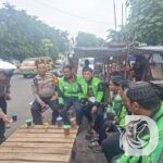 Satlantas Polres Pelabuhan Tanjung Perak dan Komunitas Ojol