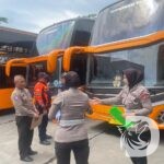 Satlantas Polres Malang gelar ramp check bus pariwisata