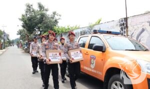 Satreskrim Polres Malang santuni anak yatim dan baksos