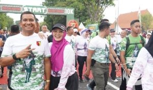 Danrem 084/Bhaskara Jaya Brigjen TNI Danny Alkadrie ikuti Brawijaya Run 2025