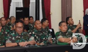 Kasrem 084/Bhaskara Jaya Kolonel Inf Nico Reza H. Dipura ikuti rakor