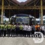 Satlantas Polres Gresik Gelar Ramp Check Bus dan Sosialisasi Keselamatan Berlalulintas