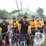 Kapolres Kediri Ajak Warga Bersepeda Keliling Kampung Jaga Lingkungan