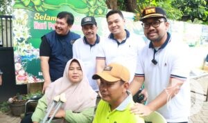 Kapolres Nganjuk AKBP Suria Miftah Irawan bersama PWI gelar baksos