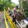 Polres Lumajang Pasang Police Line dan Peringatan di Lokasi Tanah Longsor