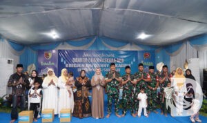 Danrem 084/Bhaskara Jaya Brigjen TNI Danny Alkadrie buka bersama anak yatim