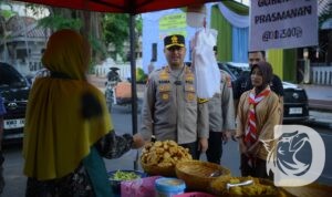 Kapolres Gresik AKBP Ramadhan Nasution cek posyan Alun-alun