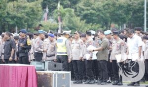Polda Jatim gelar apel pengamanan malam takbiran dan sholat Idulfitri